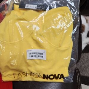 Fashion Nova Sunny Yellow Dress Still In Package